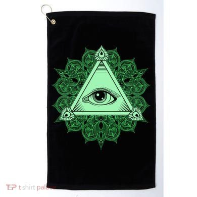 All Seeing Pyramid Eye Golf Towel