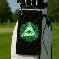 All Seeing Pyramid Eye Golf Towel thumb 2