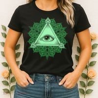 All Seeing Pyramid Eye Women's T-Shirt thumb 2