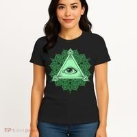 All Seeing Pyramid Eye Women's T-Shirt thumb 4