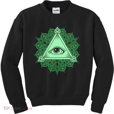 All Seeing Pyramid Eye Kids Sweatshirt