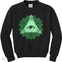 All Seeing Pyramid Eye Kids Sweatshirt thumb 0