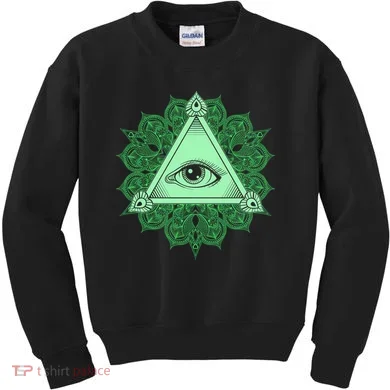 All Seeing Pyramid Eye Kids Sweatshirt