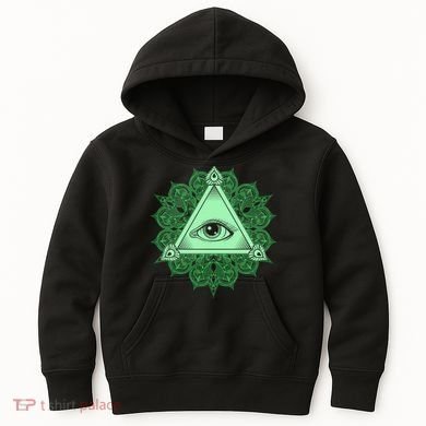 All Seeing Pyramid Eye Kids Hoodie