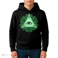 All Seeing Pyramid Eye Kids Hoodie thumb 4