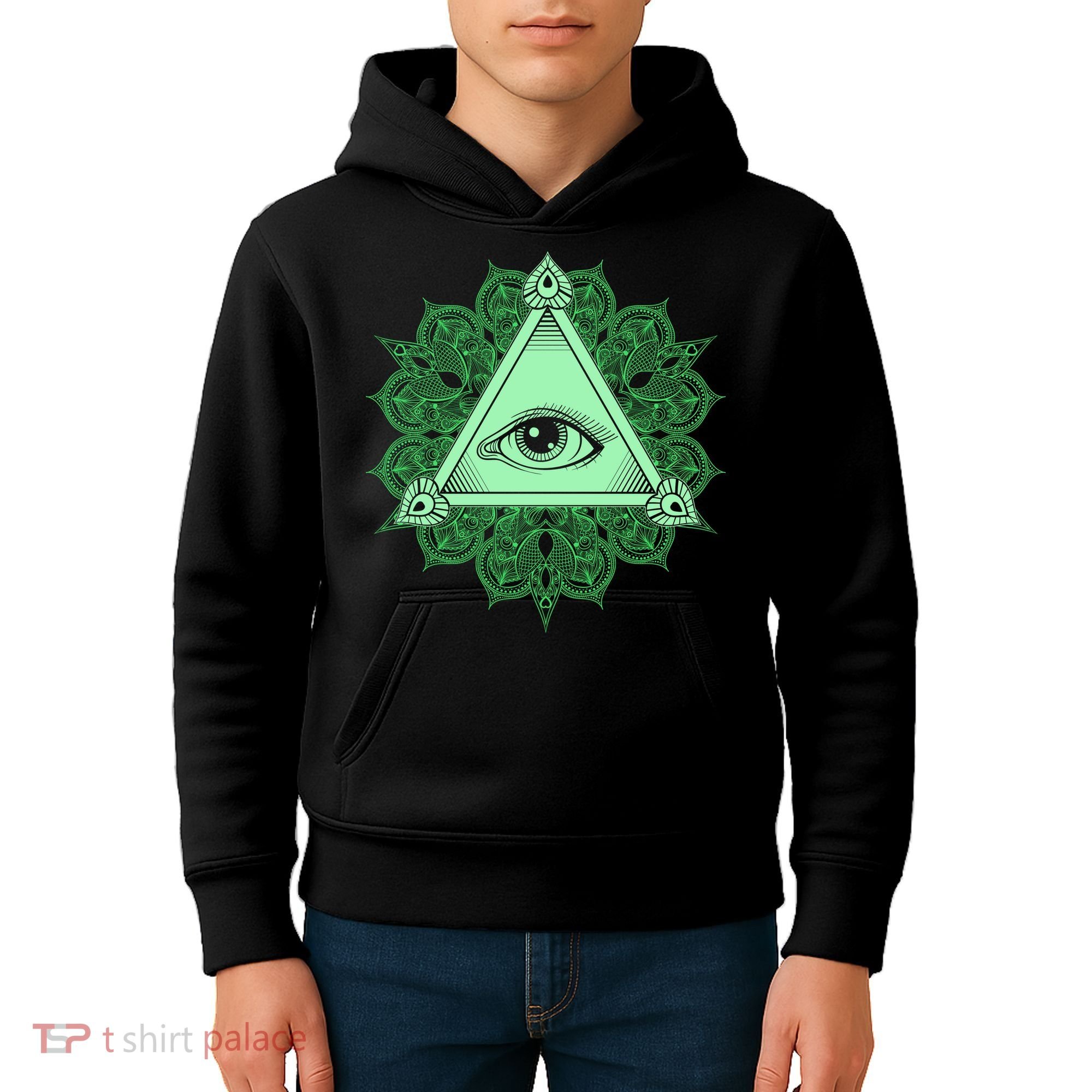 All Seeing Pyramid Eye Kids Hoodie