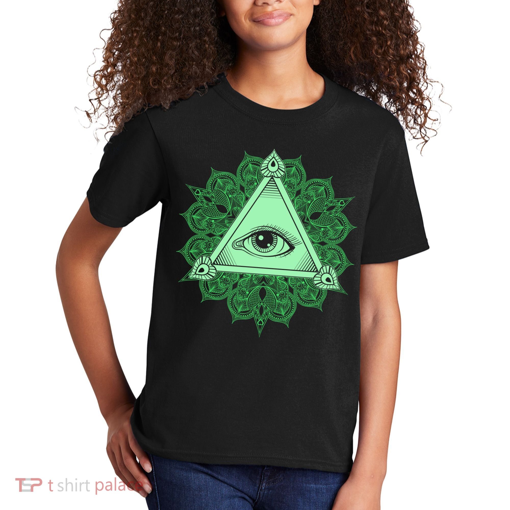 All Seeing Pyramid Eye Kids T-Shirt
