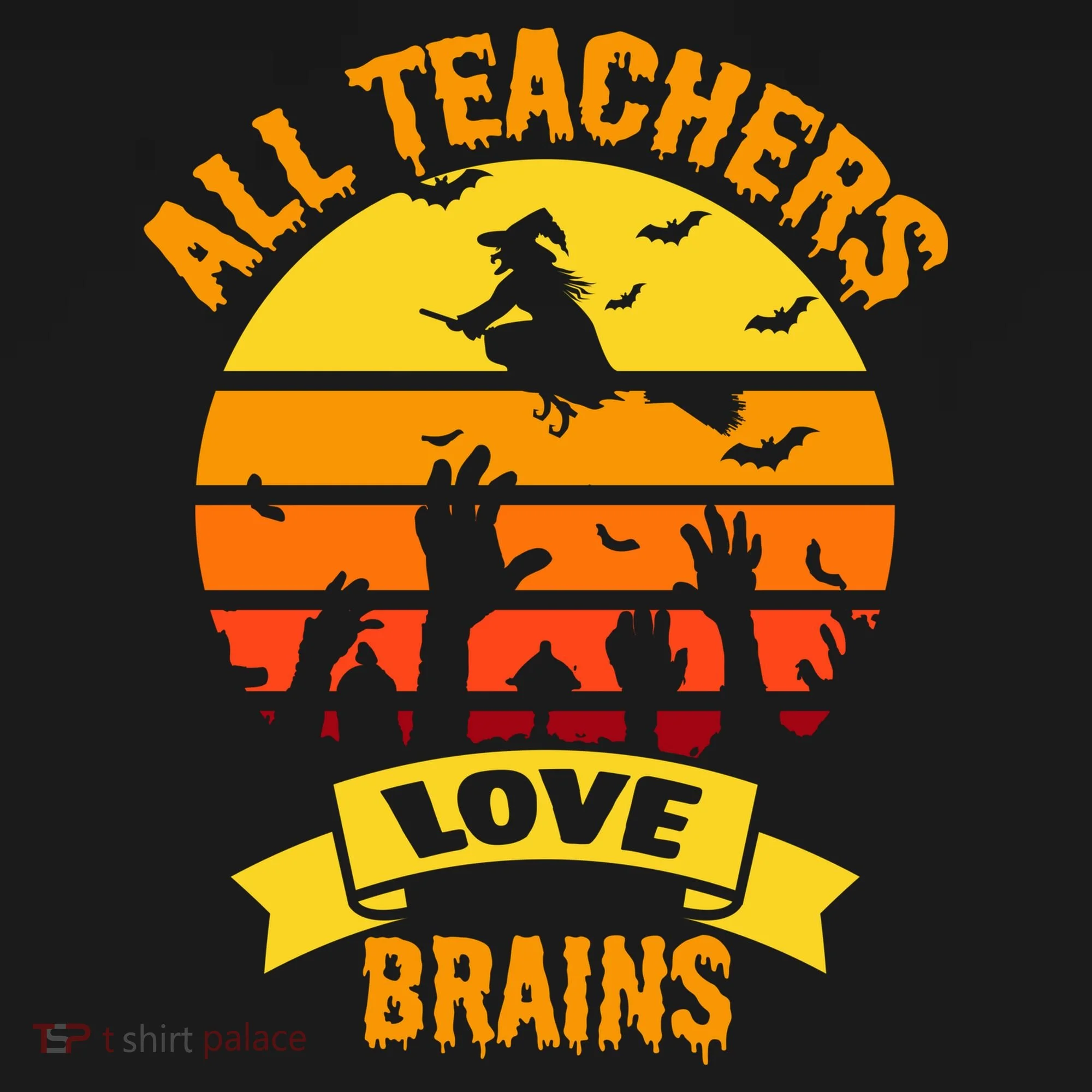 All Teachers Love Brains Doggie Tank