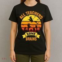 All Teachers Love Brains T-Shirt thumb 4