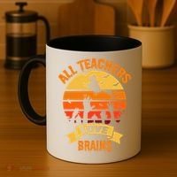 All Teachers Love Brains Coffee Mug thumb 4