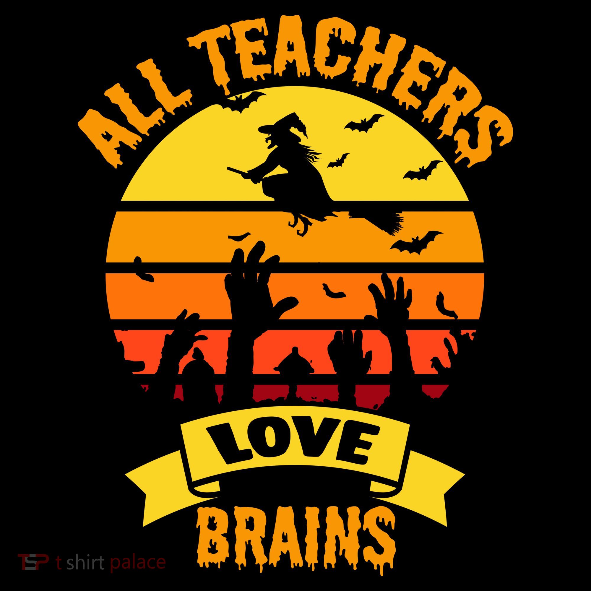 All Teachers Love Brains Coaster