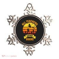 All Teachers Love Brains Ornament thumb 0