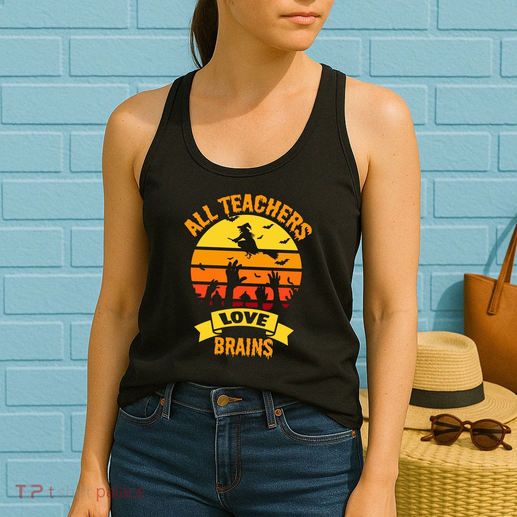 All Teachers Love Brains Women's Tank Top