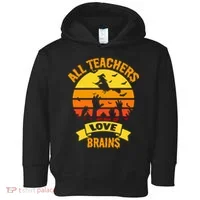 All Teachers Love Brains Toddler Hoodie thumb 0