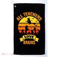 All Teachers Love Brains Golf Towel thumb 0