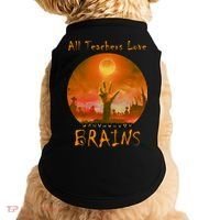 All Teachers Love Brains Zombie Doggie Tank thumb 0