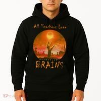 All Teachers Love Brains Zombie Hoodie thumb 2