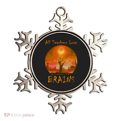 All Teachers Love Brains Zombie Ornament