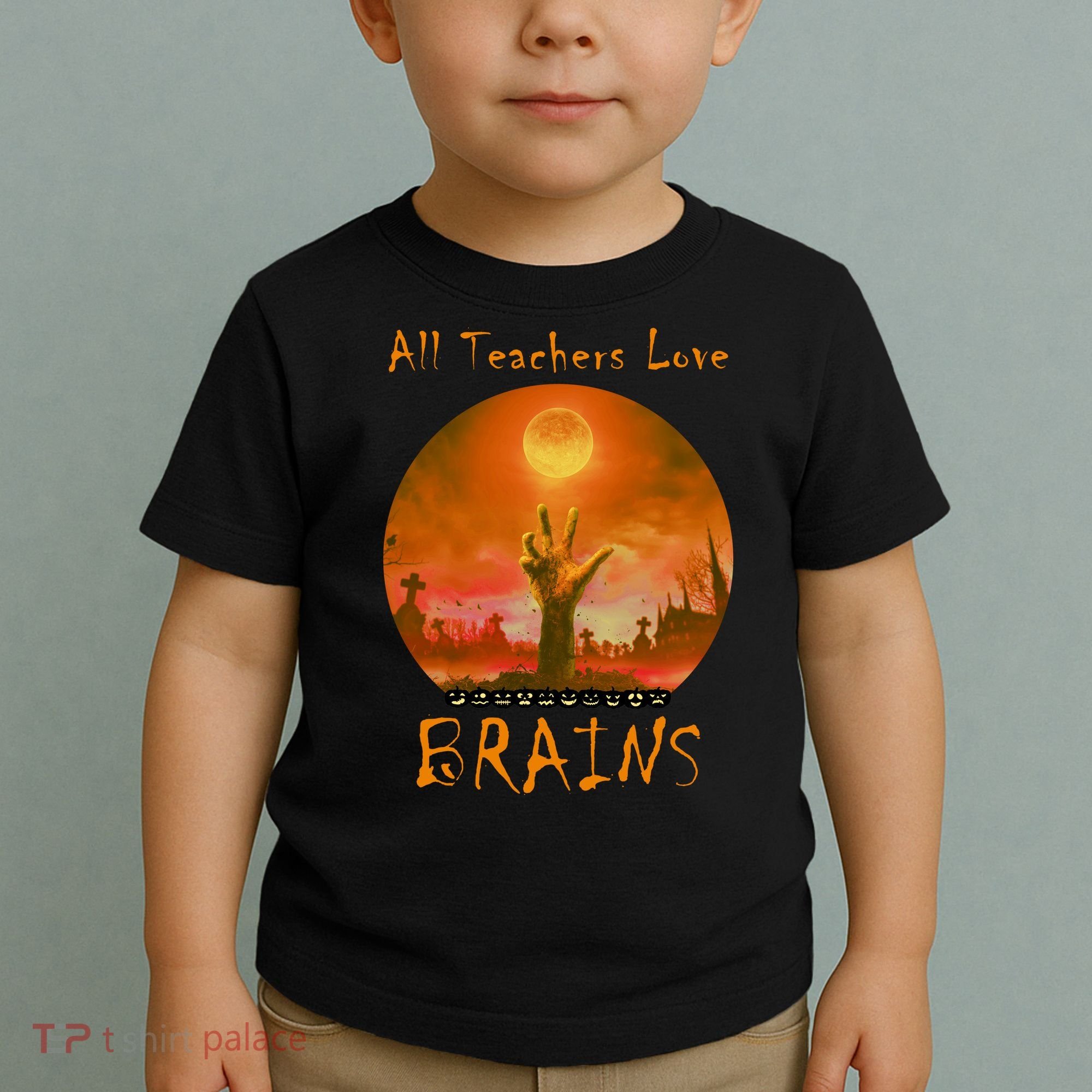 All Teachers Love Brains Zombie Toddler T-Shirt