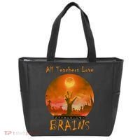 All Teachers Love Brains Zombie Tote Bag thumb 0