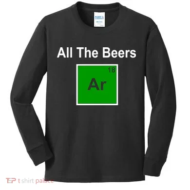 All The Beer ARGON Kids Long Sleeve Shirt