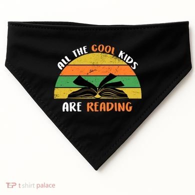 All The Cool Kids Are Reading USA-Made Doggie Bandana