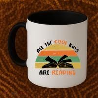 All The Cool Kids Are Reading Coffee Mug thumb 2