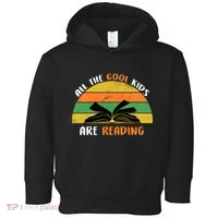 All The Cool Kids Are Reading Toddler Hoodie thumb 0