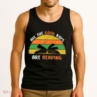 All The Cool Kids Are Reading Tank Top thumb 3