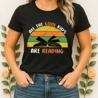 All The Cool Kids Are Reading Women's T-Shirt thumb 2