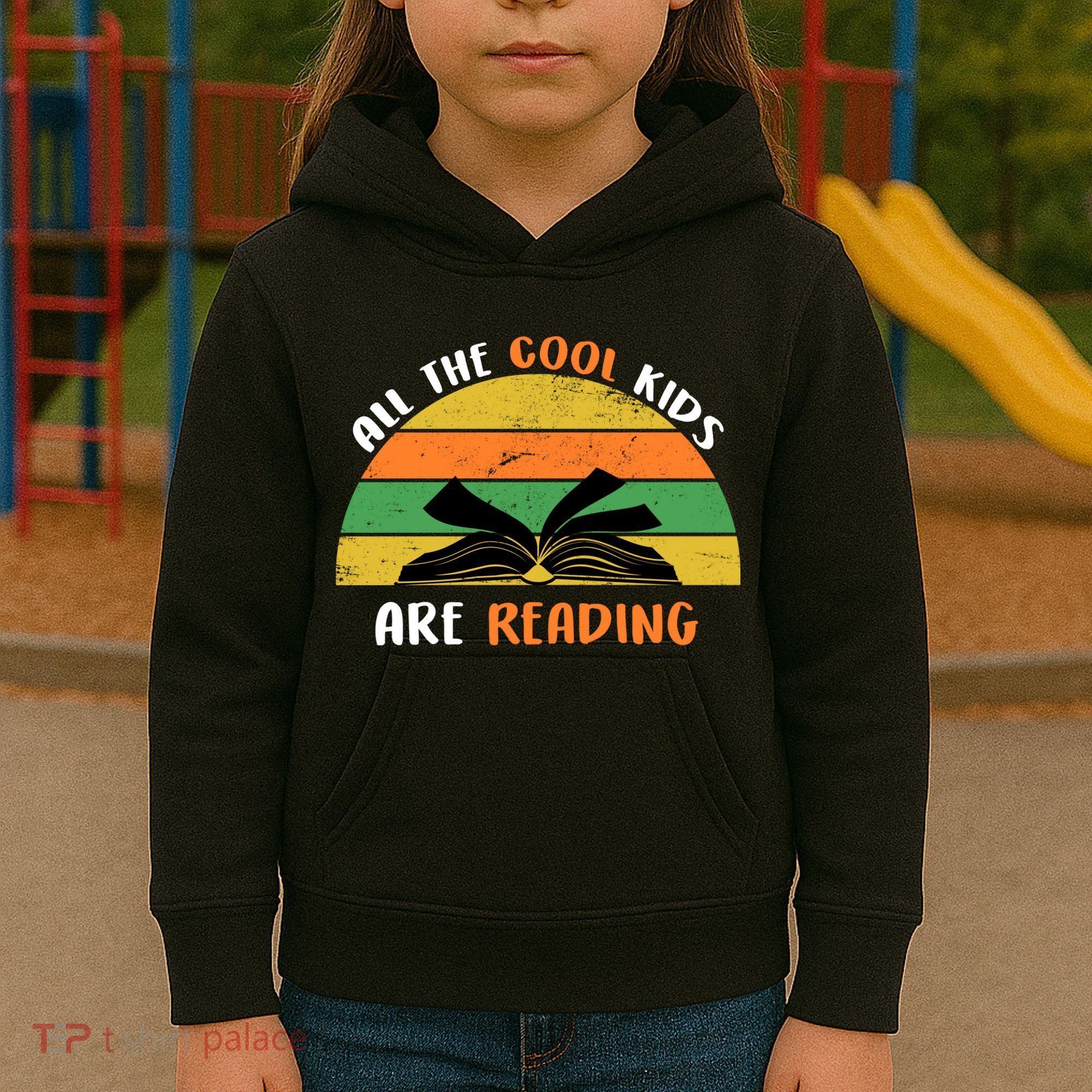 All The Cool Kids Are Reading Kids Hoodie