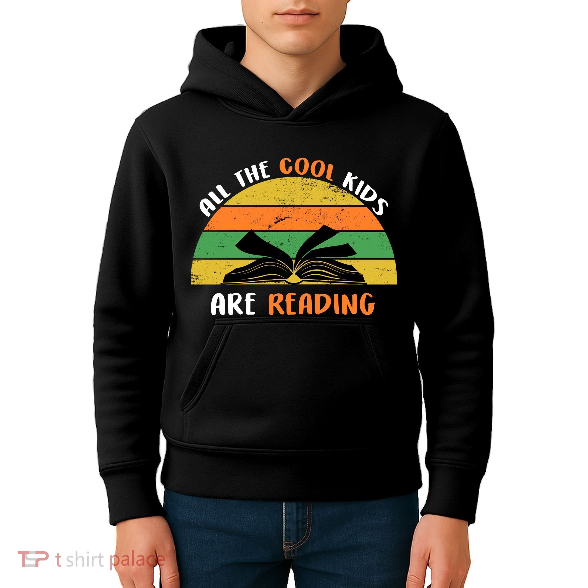 All The Cool Kids Are Reading Kids Hoodie