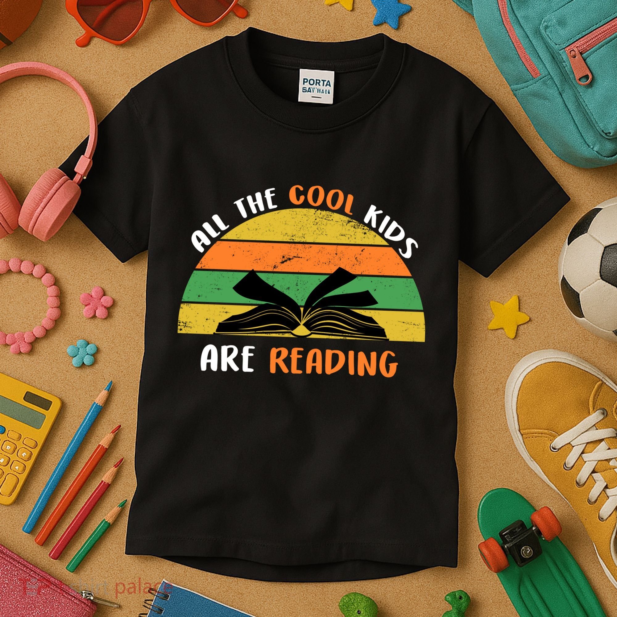 All The Cool Kids Are Reading Kids T-Shirt