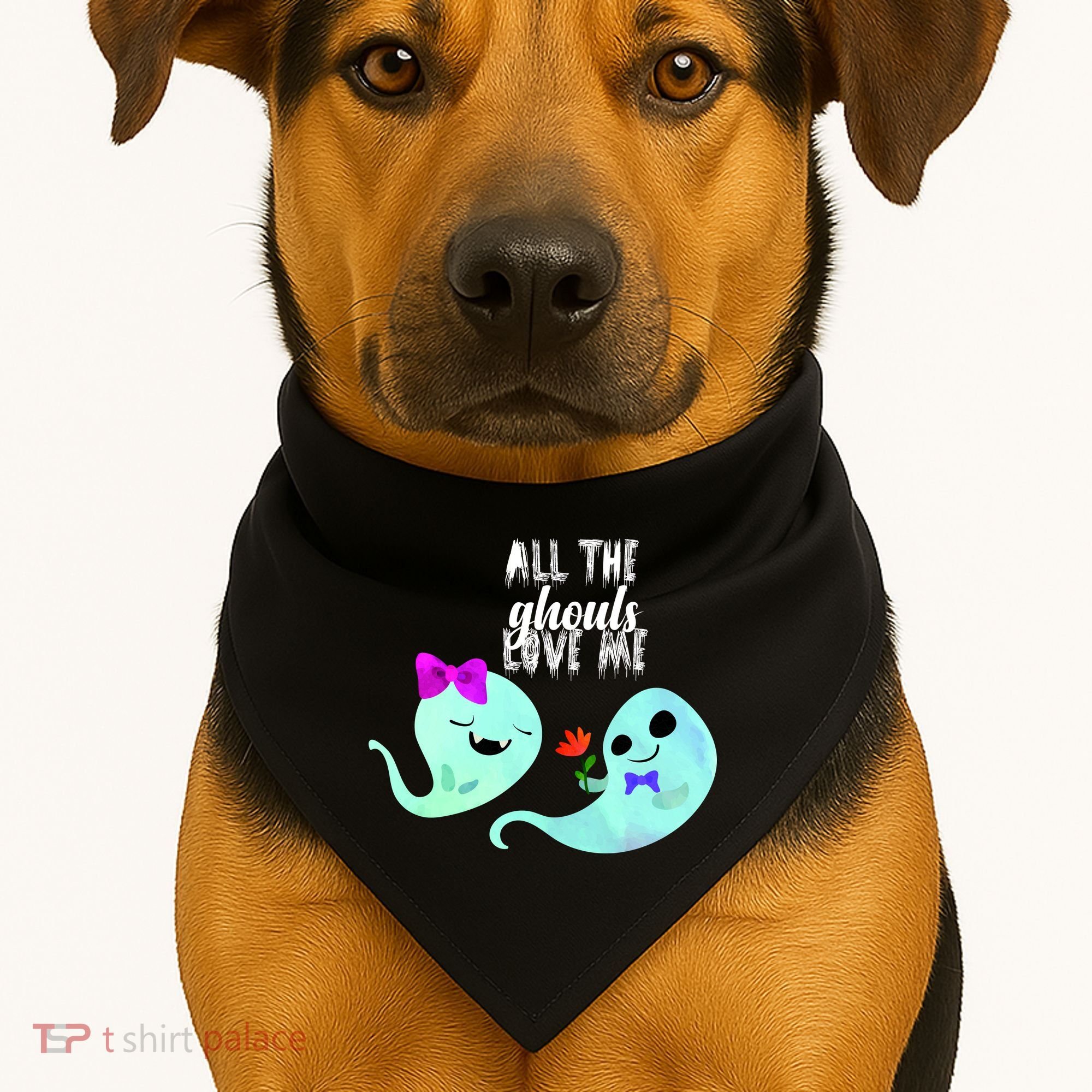 All The Ghouls Love Me USA-Made Doggie Bandana