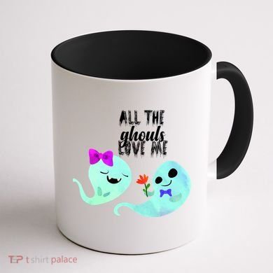 All The Ghouls Love Me Coffee Mug back
