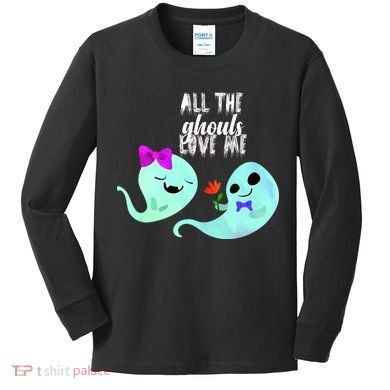All The Ghouls Love Me Kids Long Sleeve Shirt