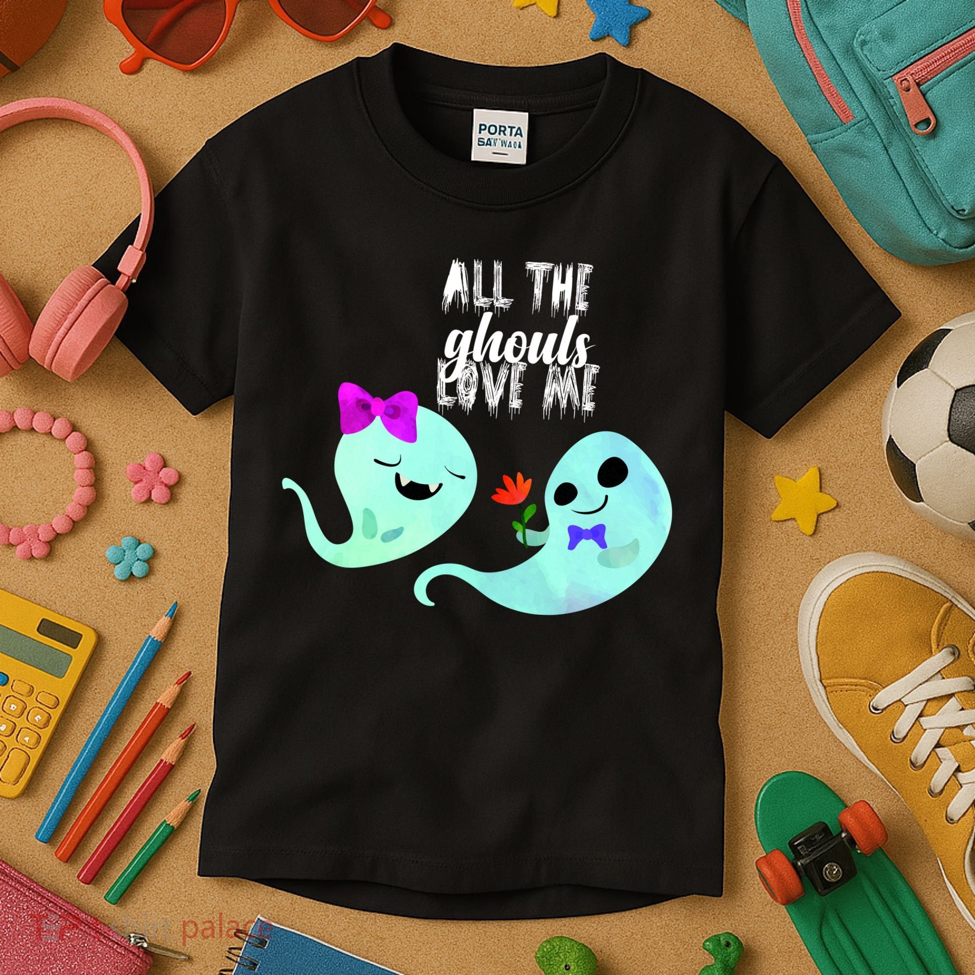 All The Ghouls Love Me Kids T-Shirt