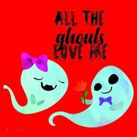 All The Ghouls Love Me Santa Hat thumb 1