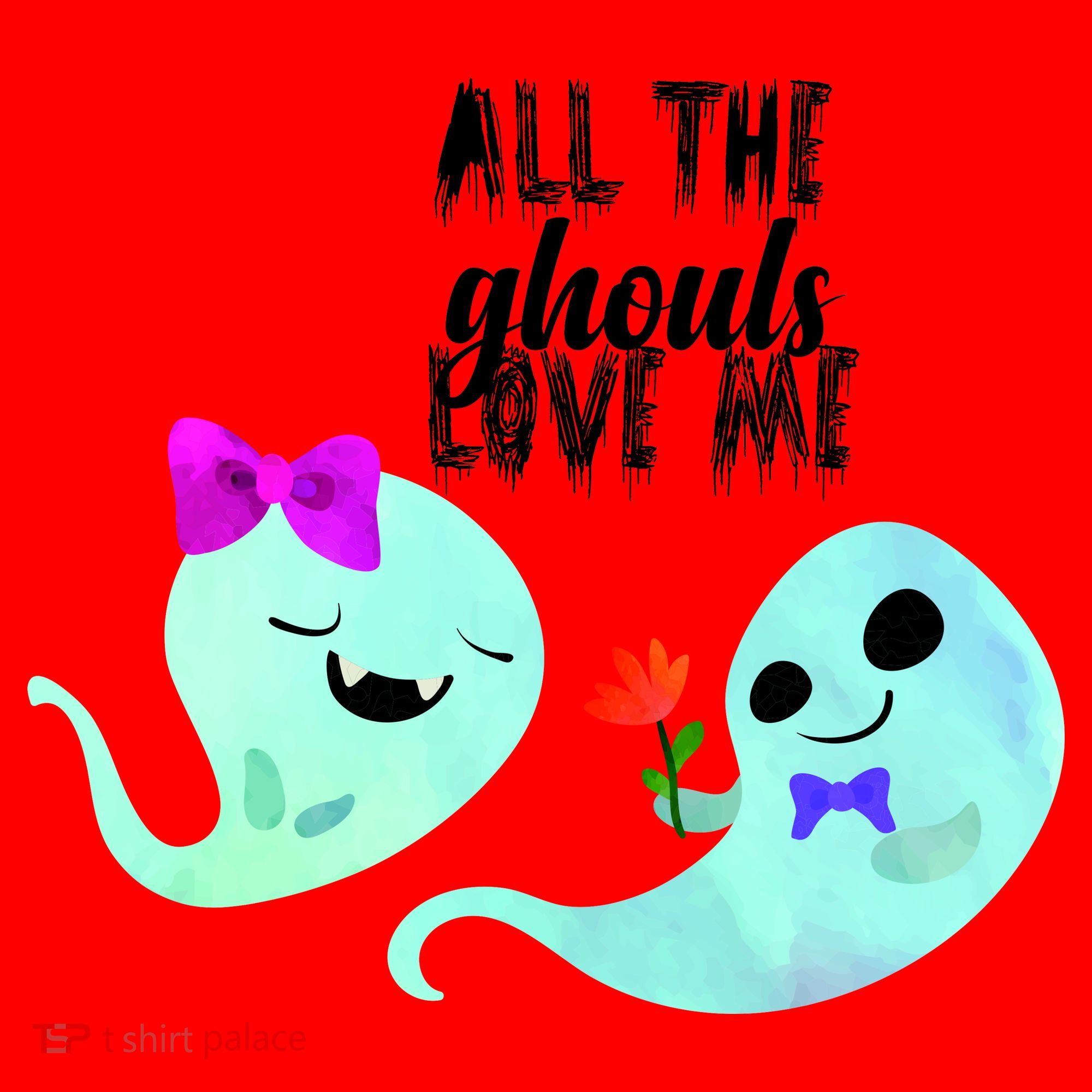 All The Ghouls Love Me Santa Hat