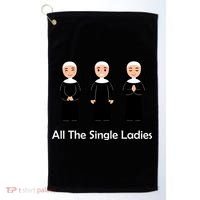 All The Single Ladies Nun Golf Towel thumb 0