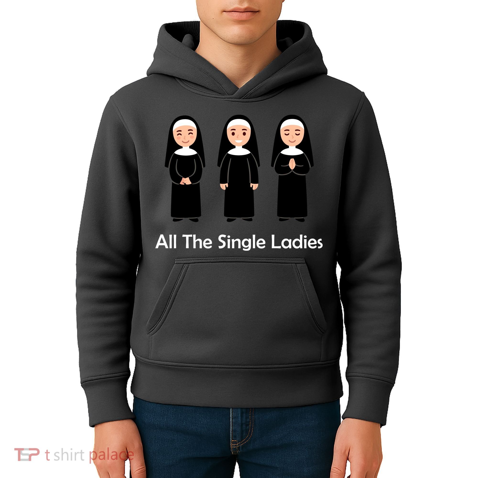 All The Single Ladies Nun Kids Hoodie