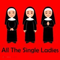 All The Single Ladies Nun Santa Hat thumb 1