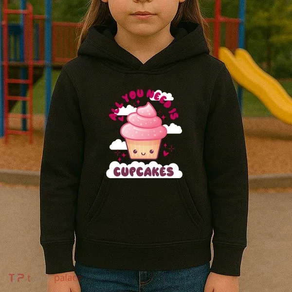 All You Need Is Cupcakes Kids Hoodie