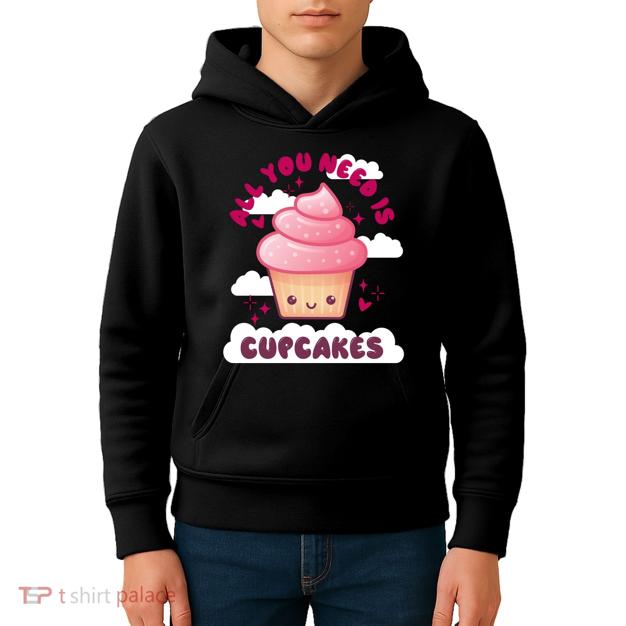 All You Need Is Cupcakes Kids Hoodie