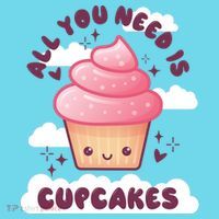 All You Need Is Cupcakes Long Sleeve Shirt thumb 2