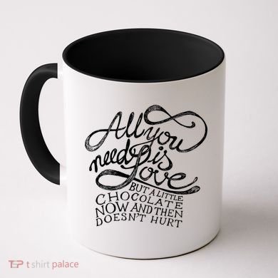 All You Need is Love but a Little Chocolate Doesn't Hurt Valentine's Day Coffee Mug