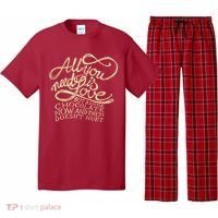 All You Need is Love but a Little Chocolate Doesn't Hurt Valentine's Day Pajama Set thumb 0