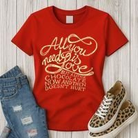 All You Need is Love but a Little Chocolate Doesn't Hurt Valentine's Day Women's T-Shirt thumb 3