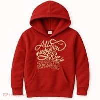 All You Need is Love but a Little Chocolate Doesn't Hurt Valentine's Day Kids Hoodie thumb 0