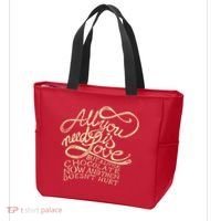 All You Need is Love but a Little Chocolate Doesn't Hurt Valentine's Day Tote Bag thumb 3